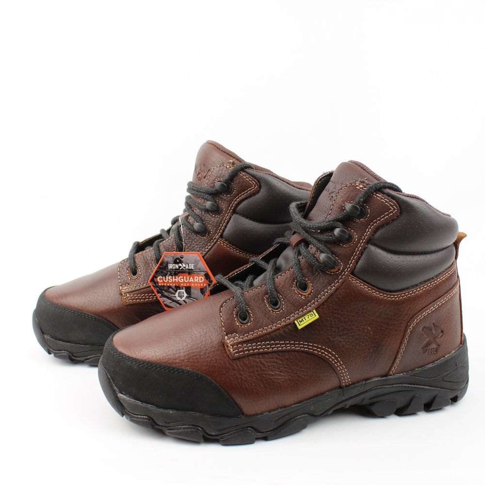 Iron Age Galvanizer Leather Safety Toe Work Boots